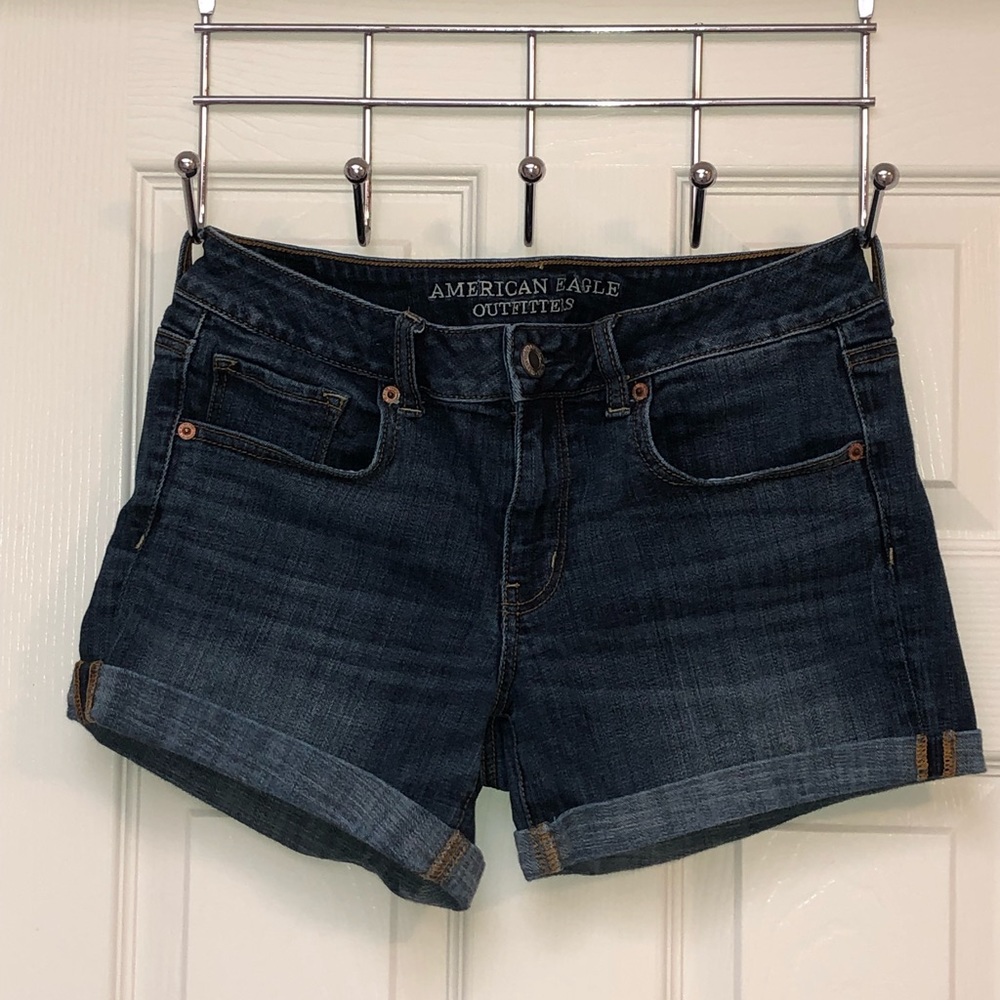 AE midi jean shorts